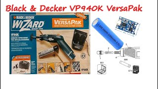 Бормашина Black amp Decker VP940K VersaPak Wizard LiIon 18650 [upl. by Oniram]