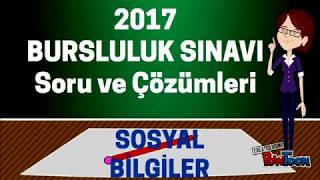 2017 PYBS Bursluluk Sınavı Soruları Çözümü  5Sınıf Sosyal BİLGİLER Cevapları Değerlendirme [upl. by Cox715]