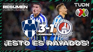 HIGHLIGHTS  Monterrey 31 Atlético San Luis  Liga Mx  CL2024 J3  TUDN [upl. by Hunt960]