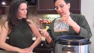 The Chef and The Dietitian 51  Split Pea Soup in the pressure cooker [upl. by Yekcaj728]