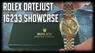 Rolex Datejust 16233  Watch Showcase [upl. by Yadroc557]