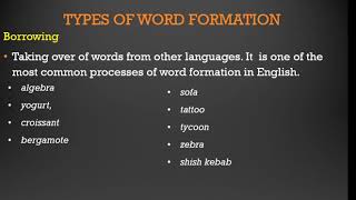 Word FormationMorphology [upl. by Enytsirhc]