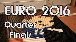 EURO 2016  Quarter Finals with 19000 Dominoes [upl. by Noellyn]