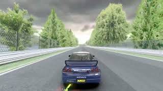 Big Turbo R33 Skyline GTR  Nurburgring In Heavy Rain [upl. by Rebor952]