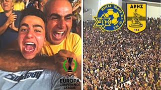 MACCABI TEL AVIV vs ARIS  CRAZY ISRAELI ULTRAS  Europa Conference League Vlog שער ערן זהבי [upl. by Henrik]