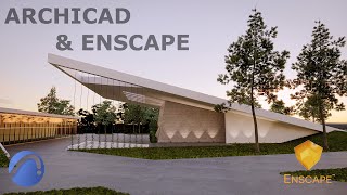 Enscape amp Archicad Exterior render Workflow [upl. by Lust]