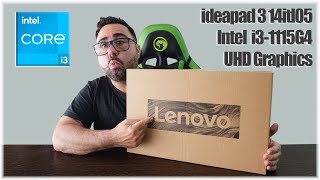 Review Completa  Notebook Lenovo ideapad 3 14itl05 [upl. by Rratsal271]