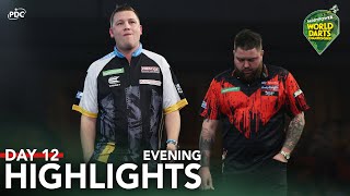 CHAMP DETHRONED  Day 12 Evening Highlights  202324 Paddy Power World Darts Championship [upl. by Ai730]