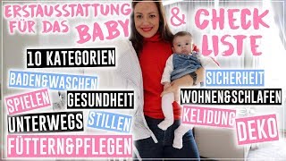 Erstausstattung Baby amp Checkliste • 3fach Mama Erfahrung •Maria Castielle [upl. by Ymeon]