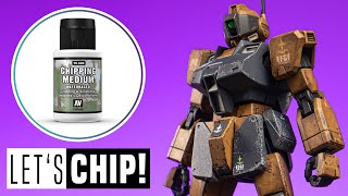 Gunpla weathering with Vallejo Chipping Medium [upl. by Artkele950]