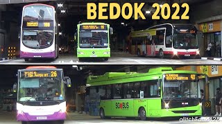 Buses at Bedok Bus Interchange Singapore 2022 [upl. by Yrruc]