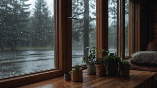 Best Nature White Noise Raining On The Window The Best Sound For Sleeping And Relaxation [upl. by Jovitah]