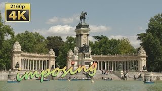 Parque del Retiro Madrid  Spain 4K Travel Channel [upl. by Cha299]