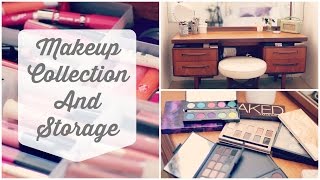 My Makeup Collection amp Storage  Zoella [upl. by Kevyn]