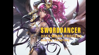 SWORDDANCER 2013 DIGITAL PAINTING Drawing With Photoshop 포토샵 디지탈페인팅 자막 [upl. by Alda]