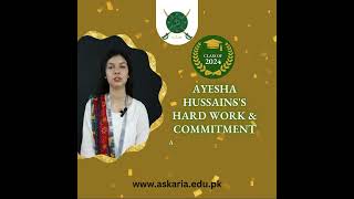 37th Medal amp Prize Distribution Ceremony  Ayesha Hussain  Silver Medalist [upl. by Airemaj]