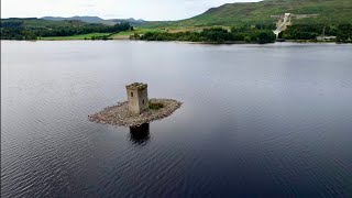 Mysterious Eilean Nam Faoileag on sandbank of Loch Rannochใครสร้างนร้างปราสาทน้อยอยู่กลางแม่น้ำเพื่อ [upl. by Esilahs]