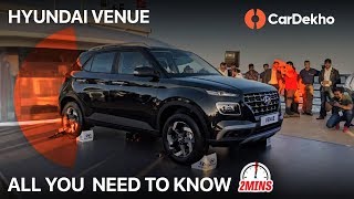 Hyundai Venue  All you need to know  Launch date Price Features Specs and Variants CarDekho [upl. by Mallin]