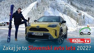 TOYOTA YARIS CROSS Zakaj je Slovenski avto leta 2022  Avto Magazin TV [upl. by Nivlak]