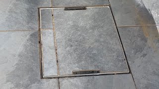 How to Installation Manhole CoverManhole Construction Plumbing Tips and tricks [upl. by Lamek]