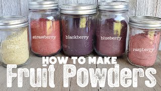 How to Make and Use Fruit Powders  Dehydrating Blueberries  The Purposeful Pantry [upl. by Ttevy]