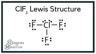 ClF3 Lewis Structure Chlorine Trifluoride [upl. by Mimajneb]