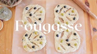 Provençal Olive Fougasse Recipe Rustic French Fougasse Bread Easy Recipe [upl. by Kuehnel258]