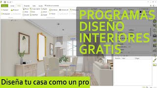 📐PROGRAMAS de DISEÑO de INTERIORES GRATIS Los 9 mejores [upl. by Siuqram]