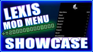 NEW LEXIS MENU SHOWCASE   BEST MONEY amp PROTECTIONS  UNDETECTED [upl. by Chladek]