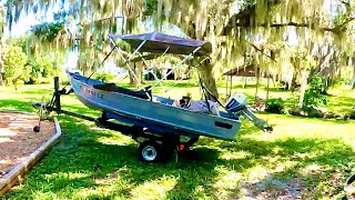 JON BOAT RESTORATION FOLLOWED BY TORNADO IN MELBOURNE FLORIDA [upl. by Sevy]