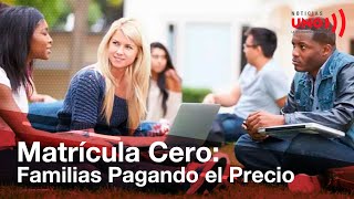 Crisis en Matrícula Cero Familias endeudadas por promesas incumplidas del Gobierno Duque [upl. by Puri]