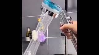 Propeller Shower Head Bathroom Turbo Fan Showershortsvideotrendingdeliverynow [upl. by Athalia782]