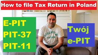 How to file Income Tax Return in Poland  EPIT  PIT37  PIT11 [upl. by Nivle]