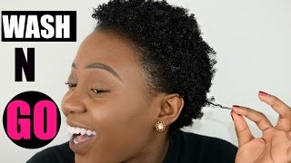 Wash and Go Short NATURAL 4C HAIR  TWA Tutorial [upl. by Dichy]