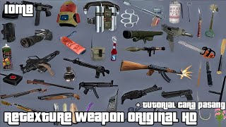 SHARE Retexture Weapon Original HD  GTA SA Android [upl. by Elinad306]