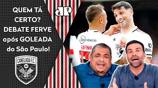 TRETA quotVOCÊ TÁ DE BRINCADEIRA É UM ABSURDO VOCÊ FALAR quequot DEBATE FERVEU após 4x1 do São Paulo [upl. by Woolley395]