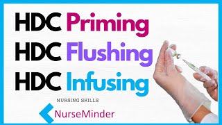 Hypodermoclysis HDC How to Prime Flush Infuse [upl. by Nola]