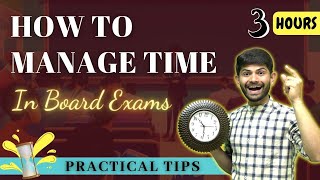 How to Manage Time in Board Exam  How to Complete Exam in 3 Hours  Exam Hall Time Management [upl. by Vorster24]