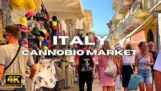 4K Walking Tour of Italy  Cannobio Market  Lake Maggiore  Tour of Cannobio 2023 [upl. by Braun]