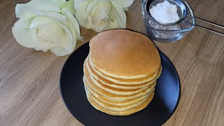 Najlepszy przepis na amerykańskie naleśniki  pancakes ❤Prosty przepis ❤Delikatne i puszyste❤ [upl. by Iroak752]