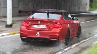 720HP BMW M4 F82 w Mperformance Exhaust amp GTC300 Spoiler  Accerelations  Powerslides  sounds [upl. by Calida746]