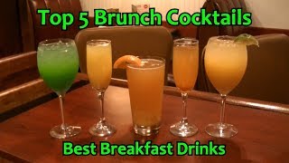 Top 5 Brunch Cocktails Best Breakfast Drinks [upl. by Agan]