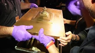 Time capsule from 1914 opened in the US [upl. by Onihc]