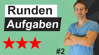 Zahlen runden  Aufgaben mit Lösungen  Auf Einer Zehner Hunderter Tausender usw runden  2 [upl. by Odlanar]