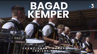 Bagad Kemper Quimper au championnat 2024 des bagadoù de Lorient [upl. by Sikorski]