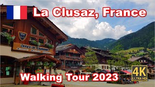 La Clusaz 4K Walking Tour  Eté dans La Clusaz Village HauteSavoie France [upl. by Carol]