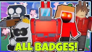 HOW TO GET ALL 10 BADGES in FNF ROLEPLAY  ROBLOX [upl. by Rehotsirhc]