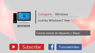 Licenta Windows 7 free [upl. by Mireielle366]