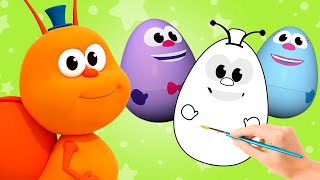 Huevos Sorpresas con Co Co El Caracol 🌈 JUEGOS INFANTILES  Bichikids en español [upl. by Atinrahc223]