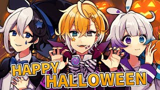 １人３役で『Happy Halloween 』歌ってみた【のっき】【歌ってみた】【絵 イラスト】【めろぱか】【めろんぱーかー】【Happy Halloween】 [upl. by Coffin]